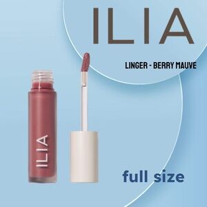 ⬇️🆕📦*BNIB* ILIA | FULL | Balmy Gloss Tinted Lip Oil - Linger Berry Mauve